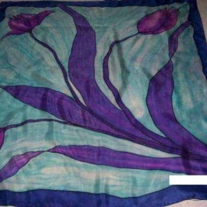 Handpainted silk by Kay
